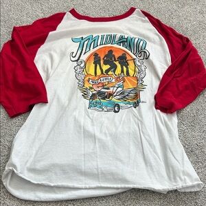 NWOT Midland Concert Baseball Shirt
